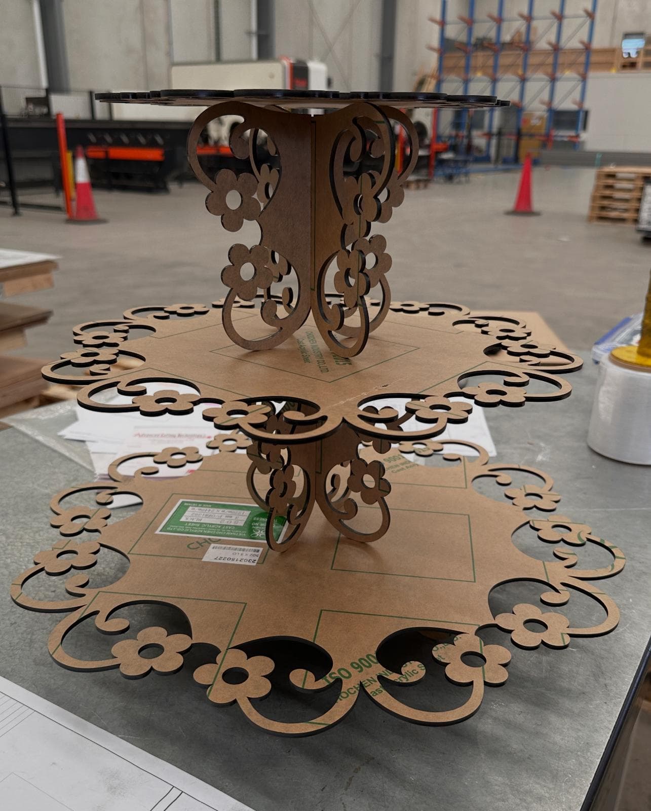 Laser-Cut Display Stand — Orion Metal Industries
